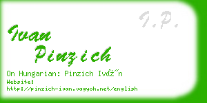 ivan pinzich business card